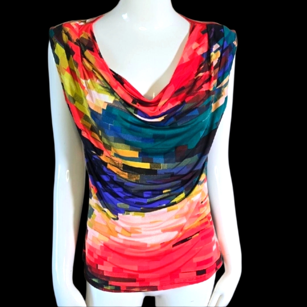 Colorful Abstract Women's Top